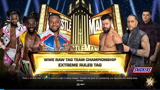 WWE2K24 The New Day vs The Judgement Day for the Raw Tag Team Championship Match