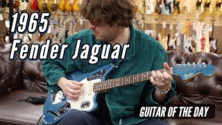 Vignette de la vidéo "1965 Fender Jaguar Lake Placid Blue | Guitar of the Day"