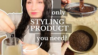 Hair Gel With Two Ingredients? | DIY Flaxseed Gel Recipe by Katherine Sewing 30,370 views 1 year ago 13 minutes, 57 seconds