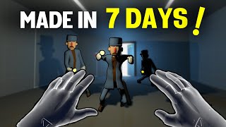 What I learned Making a VR Game in 7 DAYS