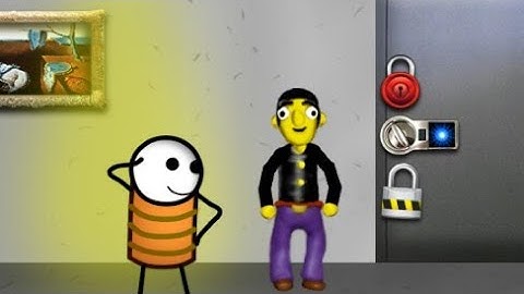 12 locks personage Stickman Jailbreak 4 Jimmy the escaping prison walkthrough