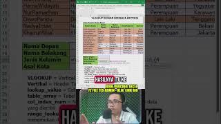 VLOOKUP 2 Kriteria Muncul Hasil 2 Cell Sekaligus #vlookup #tutorialexcel #excel #belajarexcel VLOOKUP 2 Kriteria Muncul Hasil 2 Cell Sekaligus #vlookup #tutorialexcel #excel #belajarexcel