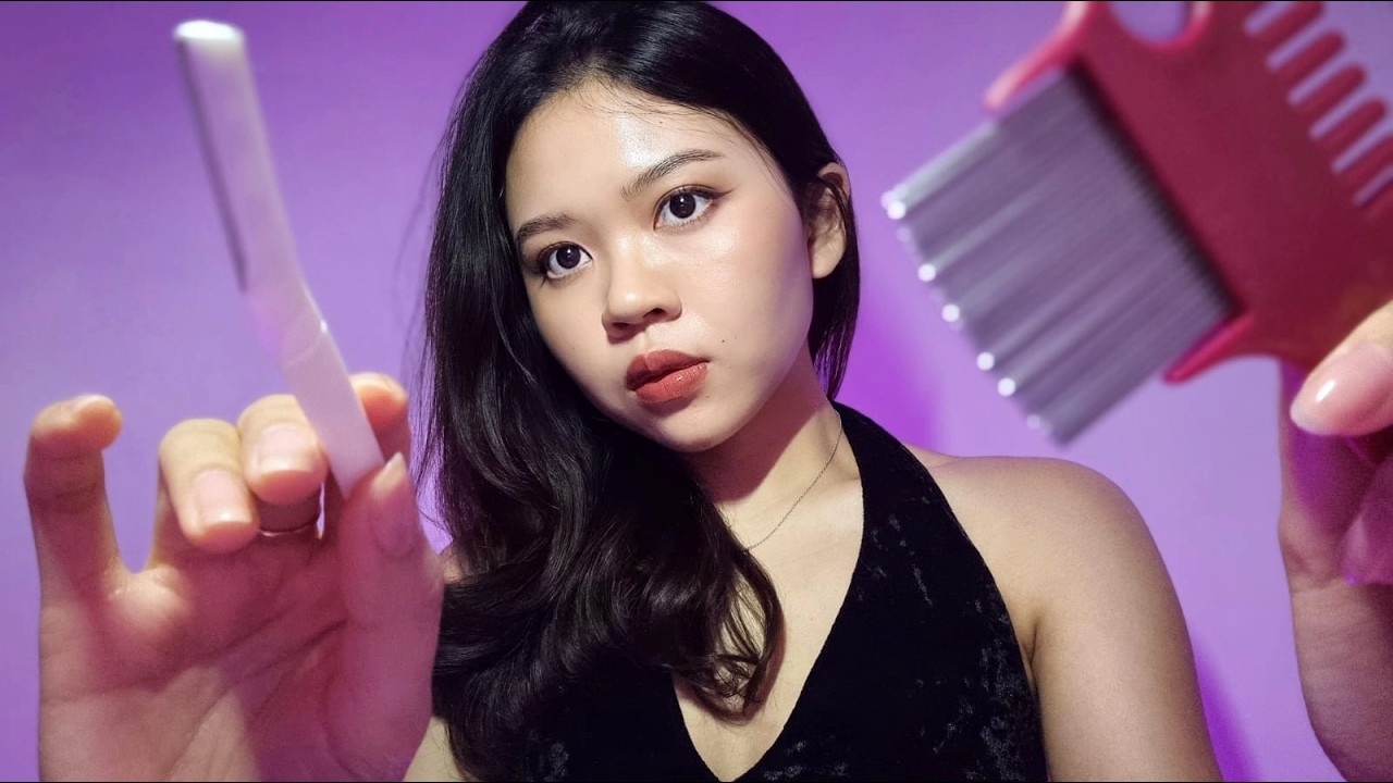 ASMR รวมบทบาท กันคิ้ว, ปั่นหู, คลินิครักษาสิว, กำจัดเหา, พี่สาวดูแลผิวหน้าให้คุณแบบเร็วๆ