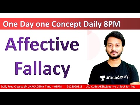 Affective Fallacy || NTA UGC NET English literature by AKSRajveer || Literature Lovers