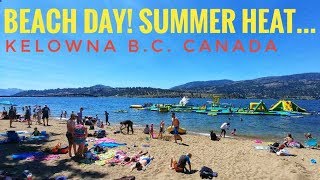 Beach Day Summer Heat - Kelowna Bc Canada