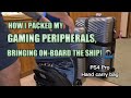 How to pack Gaming peripherals in your luggage! Seaman vlog gaming onboard the ship! 🚢🎮 Playstation4