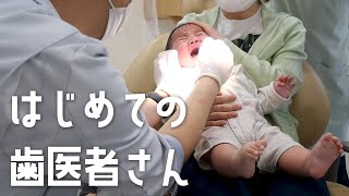 【生後7カ月】歯が生えてきたので、はじめての歯医者さんに行ってきました！