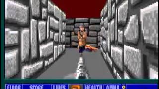 Wolfenstein 3D Walkthrough Lets Play 100 E4M3 Wolfenstein Walkthrough