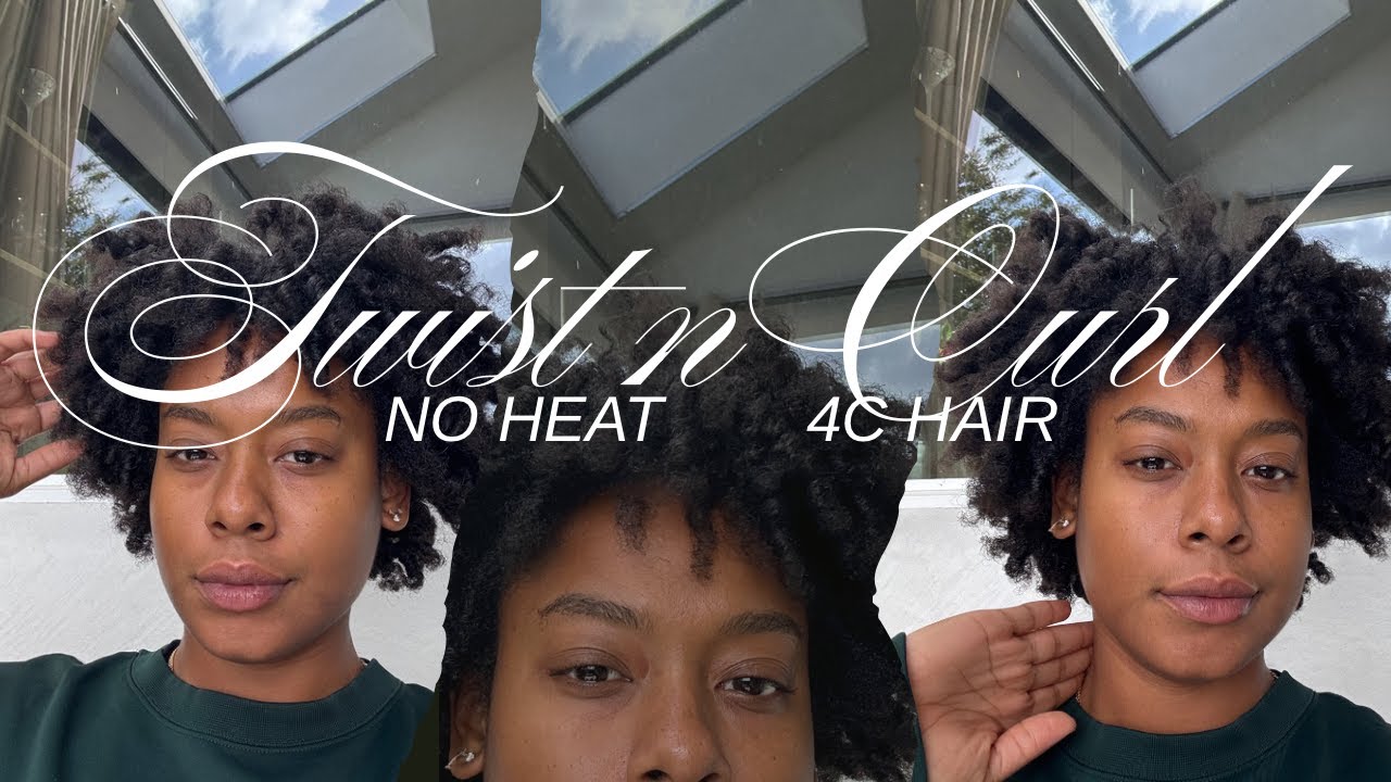 No-Heat Twist & Curl Routine on My 4C Hair | Only 2 products!