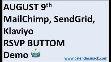MailChimp RSVP BUTTON -Create, Update, Cancel
