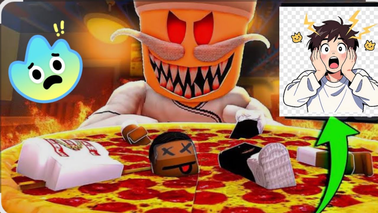 Evil Pizza uncle🍕.I can't escape from pizza shop 😱 . Roblox