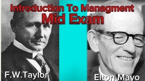 Introduction to Managment Mid Exam( unit one and two)