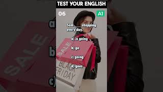 Test Your English Grammar A1 level | Shopping | shorts englishgrammar englishtest ingles
