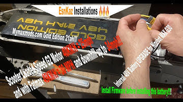 Turn your Ninebot MaxG30 into a rocket!!! Upgrading your Ninebot Max G30 scooter with a 48V Battery.