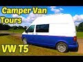 VW T5 High Top Campervan Van Tour
