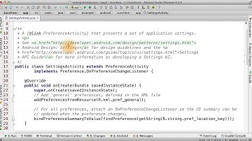 Modify SettingsActivity - Developing Android Apps
