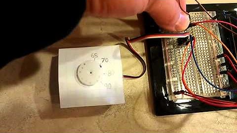 Arduino servo thermometer