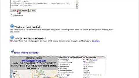 How to trace email sender