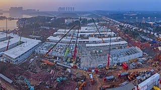 Time lapse video: Construction of Wuhan Huoshenshan Hospital completed