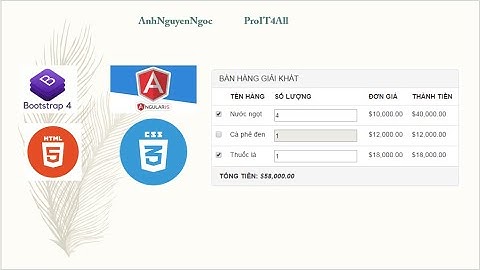 Lab 6.B2: Xây dựng form bán hàng giải khát bằng AngularJS