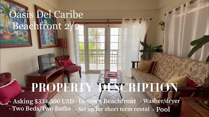 BEACHFRONT 2/2 with Short Term Rental License!- Ambergris Caye, BELIZE