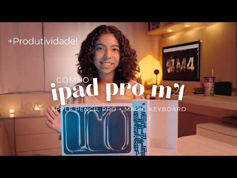 Ipad Pro M4 + Apple Pencil Pro + Magic keyboard para mais produtividade em 2025