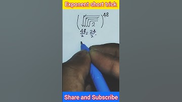 🔥Exponent tricks 😨😱 #maths #trending #youtubeshorts #viral #mathematics #mathtricks #shorts