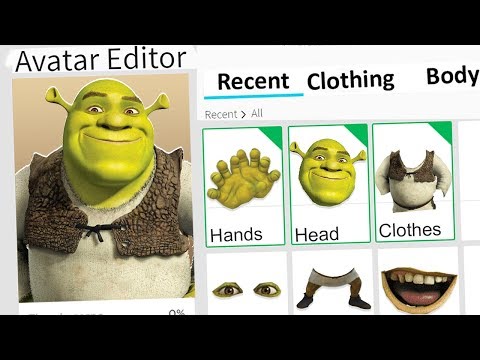 Making Shrek A Roblox Account Youtube - shrek be all up in roblox