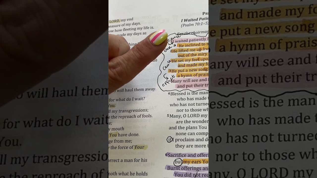 What happens when we patiently wait on the Lord? #BibleStudy #Psalm40 #CrazySimpleTruth