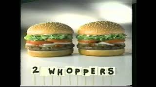 Burger King 2 Whoppers for 2 Bucks Commercial (2000)