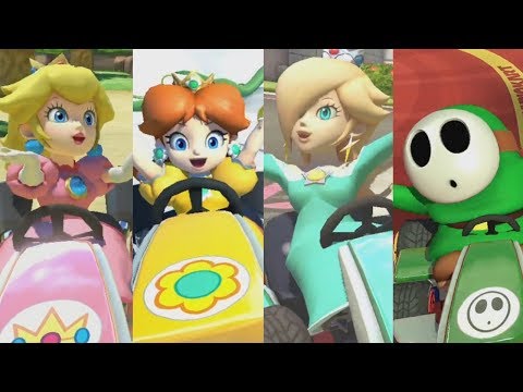 Mario Kart 8 Deluxe - All Characters Winning Animations (Karts)