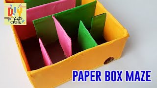 How To Make A Box Maze Game For Kids | Create Maze Box Game For Kids | Box Maze Game DIY Kids Craft screenshot 4