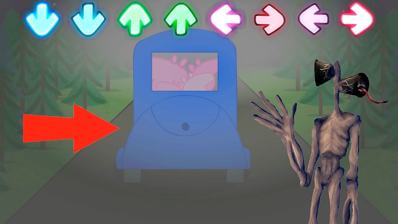 Horror Peppa Pig Cartoon Cat Wants To Attack While Peppa Parents Are Sleeping in Friday Night Funkin