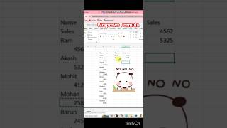 Wraprows Formula || Excel shorts || Excel trick || MS Excel || Excel Powerful formula