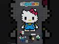 Pixel Art Timelapse "Hello Kitty" Drawing in Spray Paint Roblox