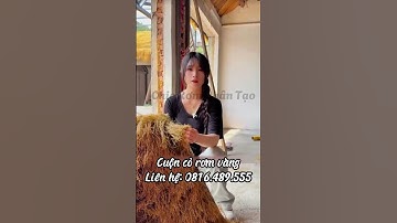 Cuộn cỏ rơm vàng KT 1mx20m | Thảm cỏ rơm vàng nhân tạo #thảm_rơm_vàng_nhân_tạo #cuộn_rơm-vàng #roof