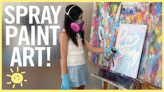 SPRAY PAINT ART KIDS CAN DO! (professional tutorial) by WhatsUpMoms 614,697 views 1 year ago 4 minutes