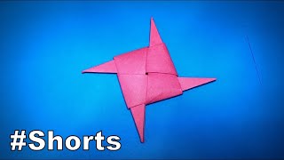 Origami Ninja Star | How to Make Origami Shuriken | Easy Origami ART Paper Crafts #Shorts