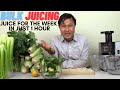 How to Best Juice in Bulk to Save Time | Juicing for a Week in 1 Hour