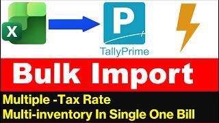 Excel to Tally Bulk Sales Import | Inventory Wise With Multi Tax Rate | EazyAUTO4 pdftotally.com