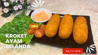 Super Gurih Dan Crunchy, Resep Kroket Ayam Belanda..
