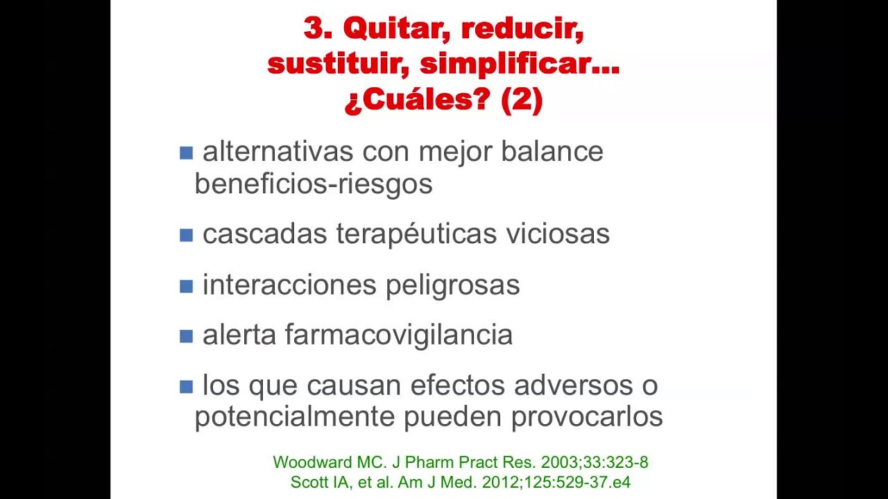 La deprescripción como herramienta para el uso seguro del medicamento