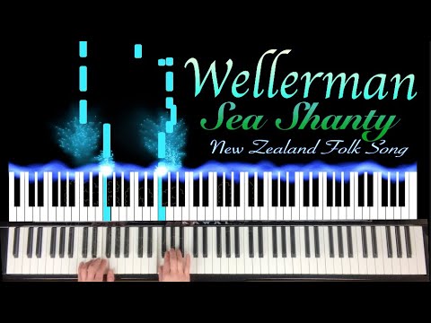 Wellerman Sea Shanty Piano Visualizer  Play by Ear