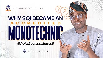 Why SQI Became an Accredited Monotechnic | Adeyemi C. Aderinto