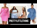 MY SISTER RATES MY PRETTY LITTLE THING TRY-ON HAUL (PLUS SIZE / CURVY)