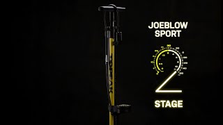 Topeak Bike Floor Pump JoeBlow Sport 2Stage Black/Yellow