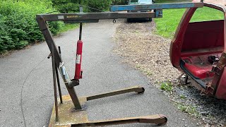 Engine hoist cab lift