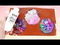 Petri Art Coasters - Lets Resin and Trex Alcohol Ink with Pinata White