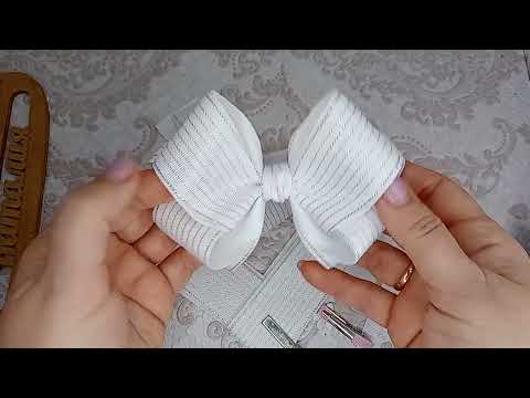 DIY/ МК/Это должен увидеть каждый 🎀. Большие белые банты