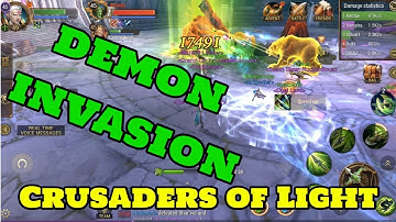 DEMON INVASION Crusaders of Light with LOOT - Turn graphics down!!! | Crid Games